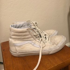 White high top Vans